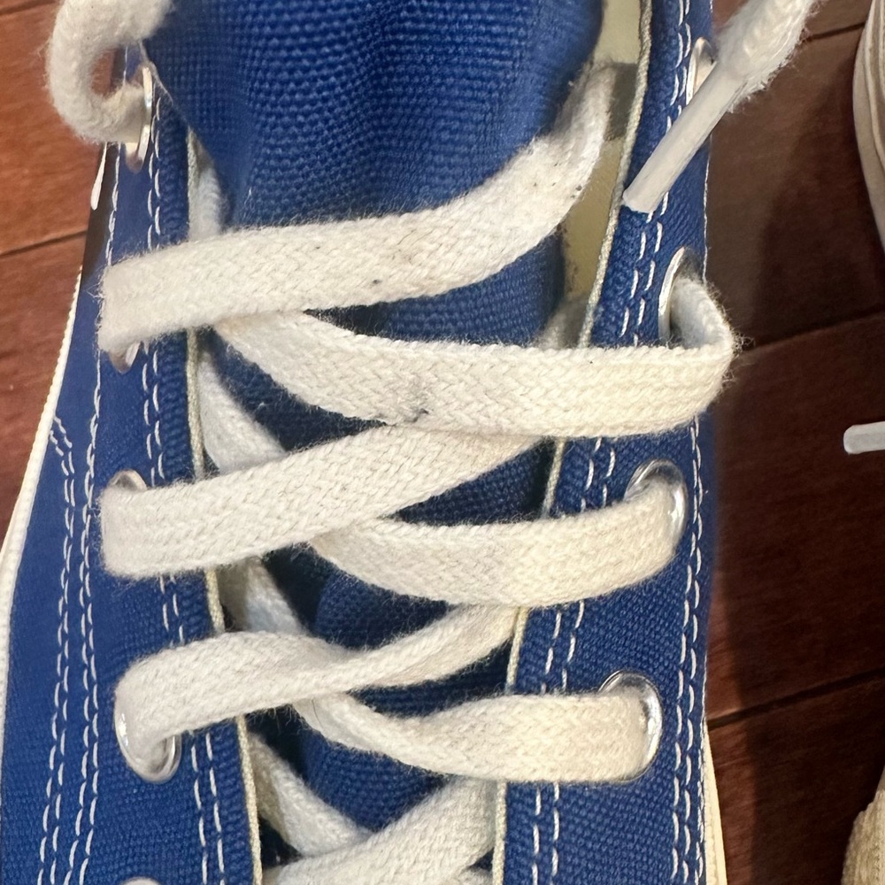 Converse x Comme des Garçons Blue and White Sneakers - Picture 15 of 16